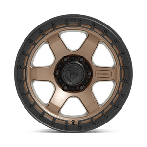 Fuel Offroad D751 BLOCK Matte Bronze With Black Ring 18x9 +01 6x120mm 67.1mm - WheelWiz