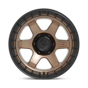 Fuel Offroad D751 BLOCK Matte Bronze W/ Black Ring 18x9 -12 5x127mm 71.5mm - Wheelwiz