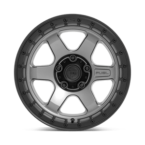 Fuel Offroad D752 BLOCK Matte Gunmetal W/ Black Ring 18x9 +20 5x127mm 71.5mm - Wheelwiz