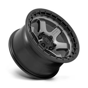 Fuel Offroad D752 BLOCK Matte Gunmetal W/ Black Ring 17x9 +1 6x114.3mm 66.1mm - Wheelwiz