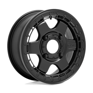 Fuel Offroad D922 BLOCK BEADLOCK Matte Black W/ Black Ring 15x6 +38 4x137mm 110.1mm - Wheelwiz