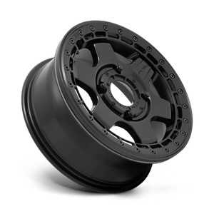 Fuel Offroad D922 BLOCK BEADLOCK Matte Black W/ Black Ring 15x6 +38 4x156mm 132mm - Wheelwiz