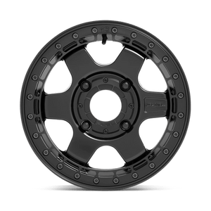 Fuel Offroad D922 BLOCK BEADLOCK Matte Black W/ Black Ring 15x6 +38 4x137mm 110.1mm - Wheelwiz