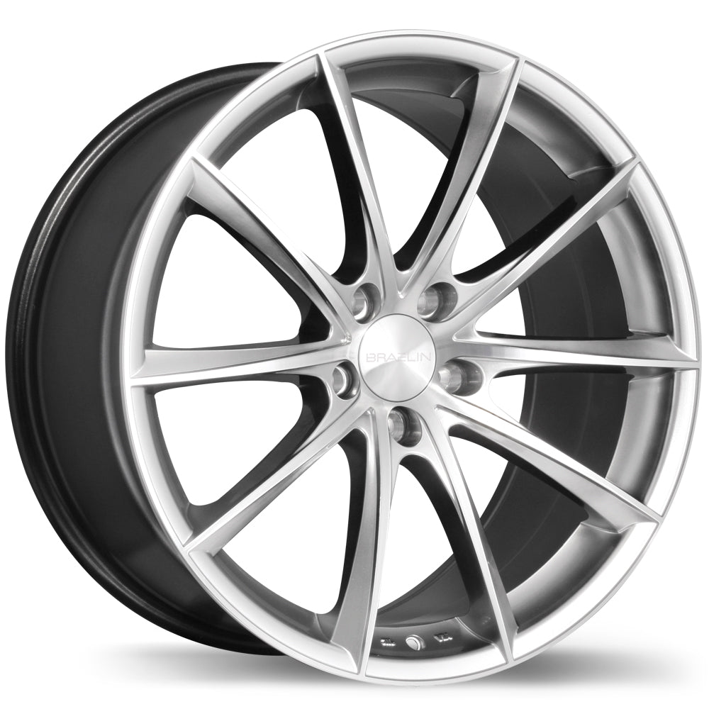 Braelin BR02 Hyper Black with Machined Face 19x10 +25 5x120.65mm 73.9mm - Wheelwiz