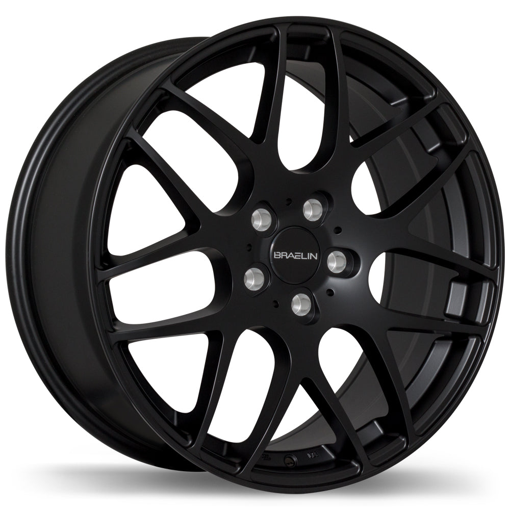 Braelin BR06 Satin Black 19x9.5 +45 5x112mm 66.6mm - Wheelwiz