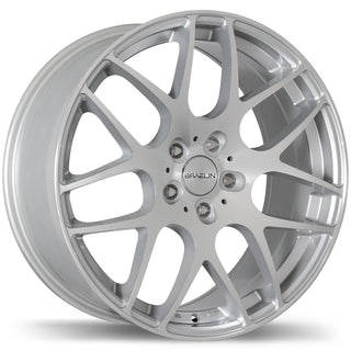 Braelin BR06 Gloss Silver with Machined Face 19x9.5 +45 5x115mm 70.3mm