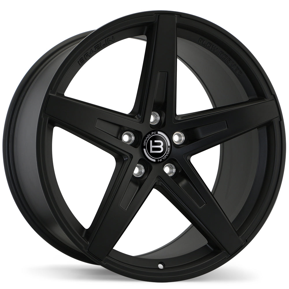 Braelin BR08 Matte Black 20x10 +45 5x114.3mm 63.4mm - Wheelwiz