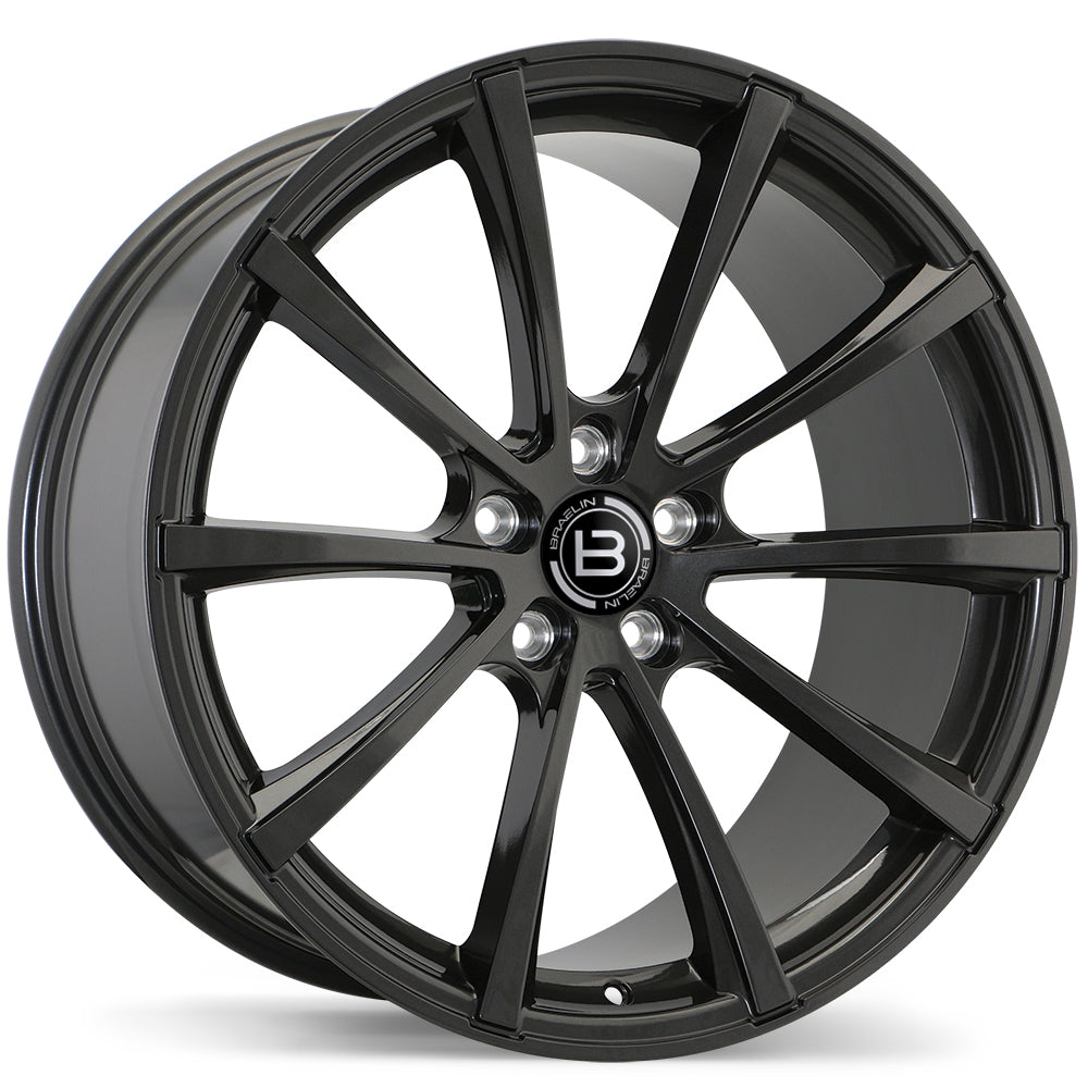 Braelin BR09 Gloss Gunmetal 22x10 +45 5x120.65mm 70.3mm - WheelWiz