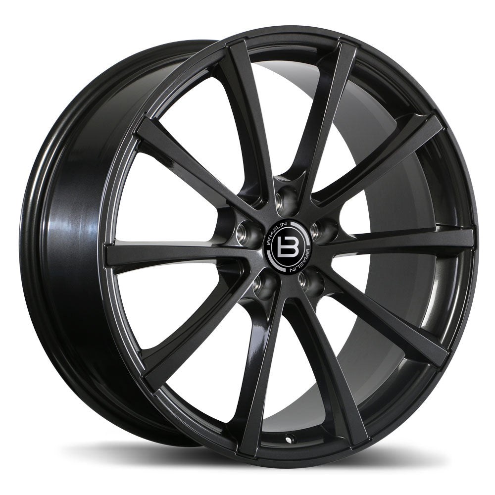 Braelin BR09 Gloss Gunmetal 20x8.5 +45 5x114.3mm 64.1mm - Wheelwiz