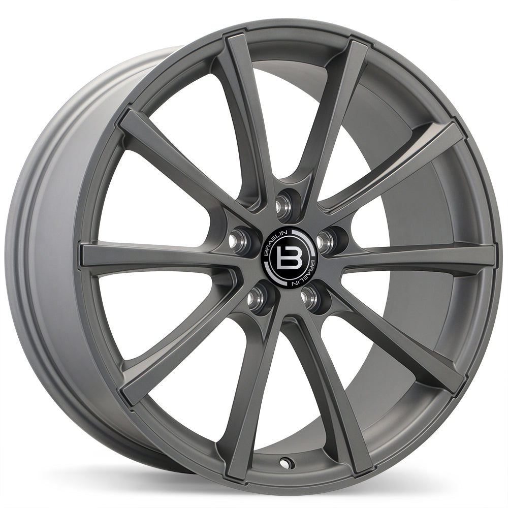 Braelin BR09 Satin Charcoal 19x8.5 +25 5x114.3mm 71.5mm - Wheelwiz
