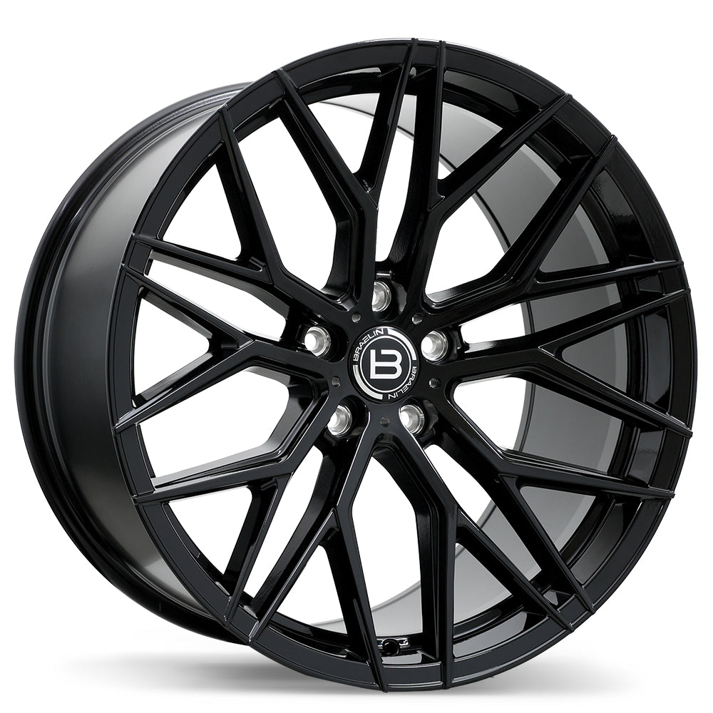 Braelin BR10 Gloss Black 20x10.5 +30 5x110mm 65.1mm - Wheelwiz