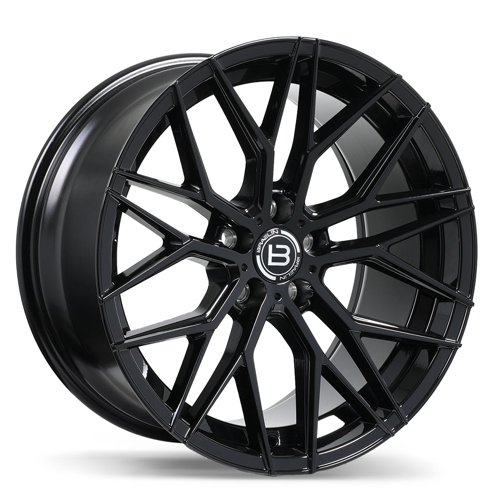 Braelin BR10 Gloss Black 19x9.5 +40 5x108mm 67.1mm - Wheelwiz