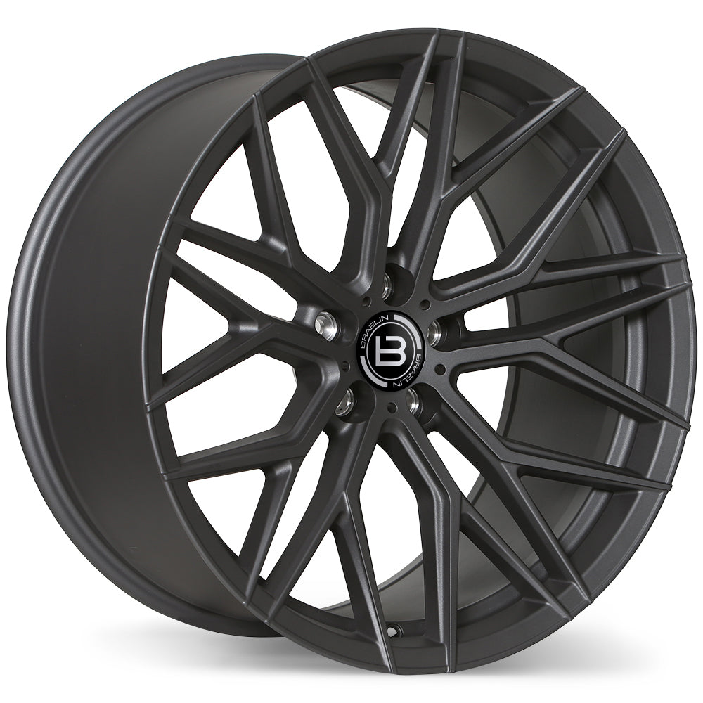 Braelin BR10 Matte Graphite 20x10.5 +30 5x114.3mm 60.1mm - Wheelwiz