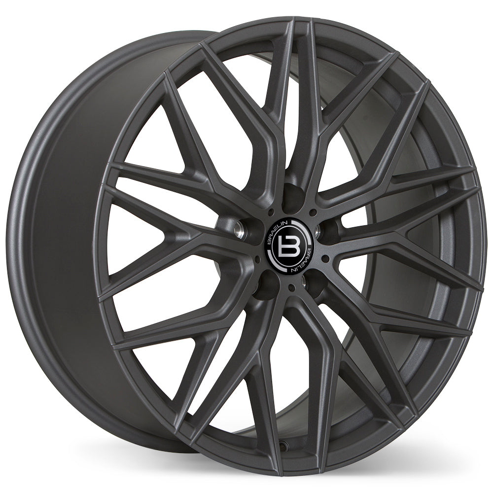 Braelin BR10 Matte Graphite 18x8 +35 5x108mm 65.1mm - Wheelwiz