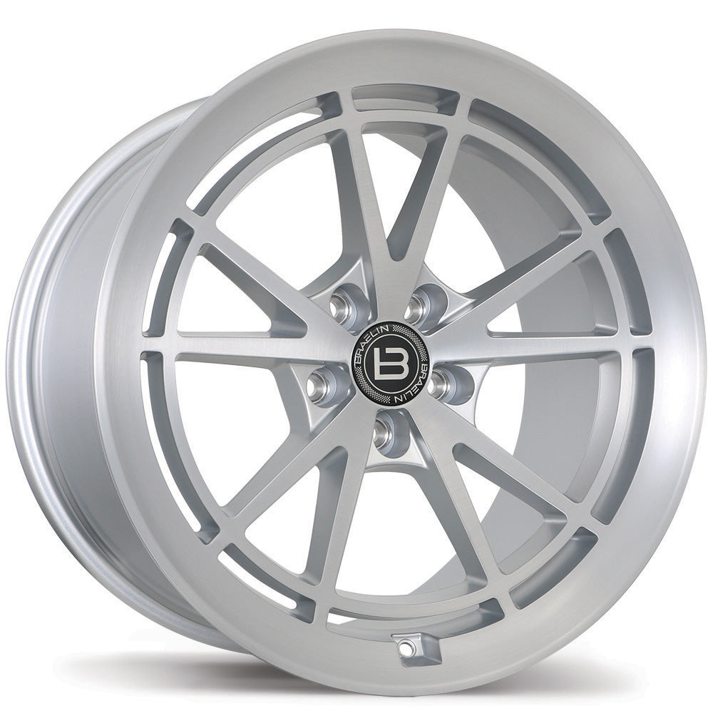Braelin BR11 Satin Silver With Satin Machined Face 19x11 +45 5x120mm 74.1mm