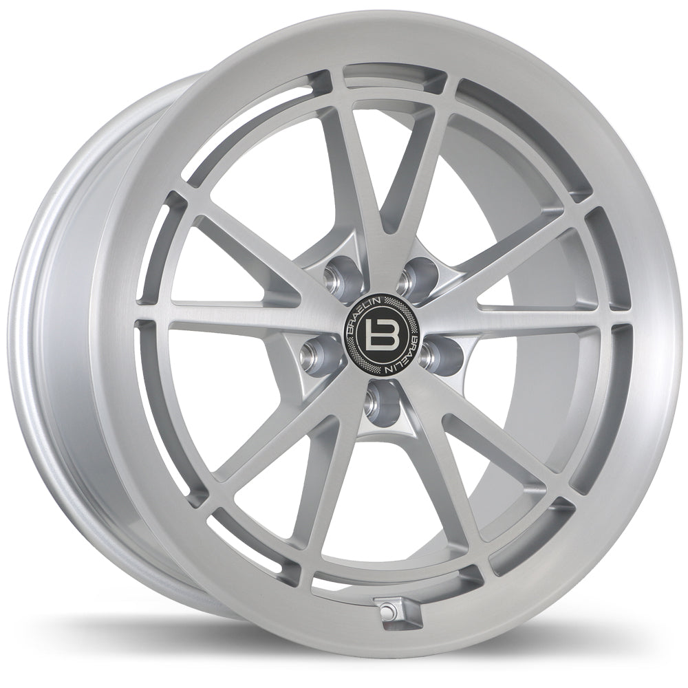 Braelin BR11 Satin Silver With Satin Machined Face 19x10 +45 5x112mm 66.6mm