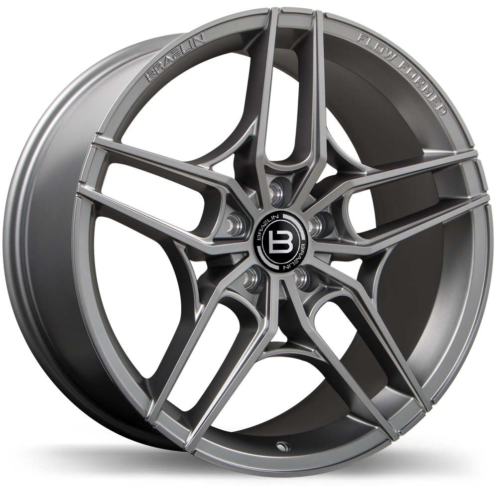 Braelin BR12 Satin Charcoal 19x9 +35 5x108mm 75.1mm - Wheelwiz