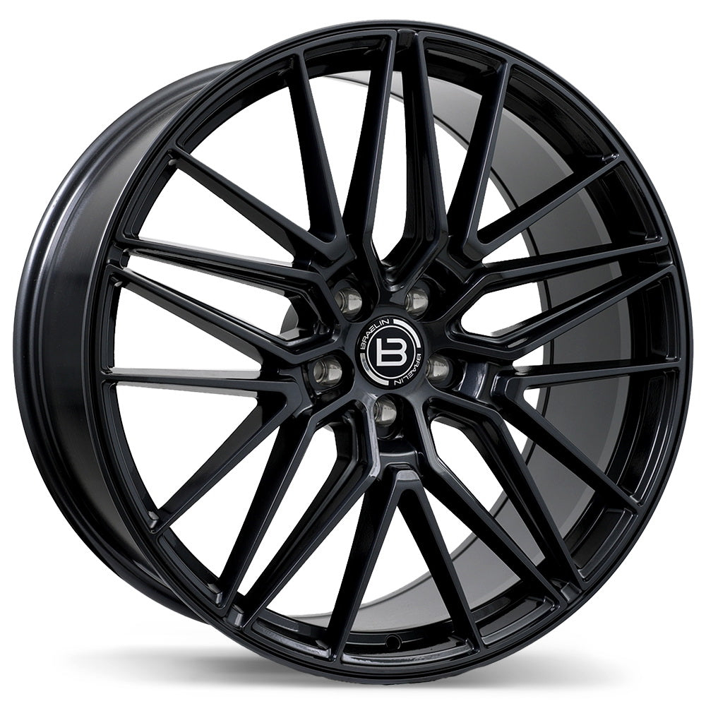 Braelin BR13 Gloss Black 22x10 +20 5x120mm 66.6mm - Wheelwiz