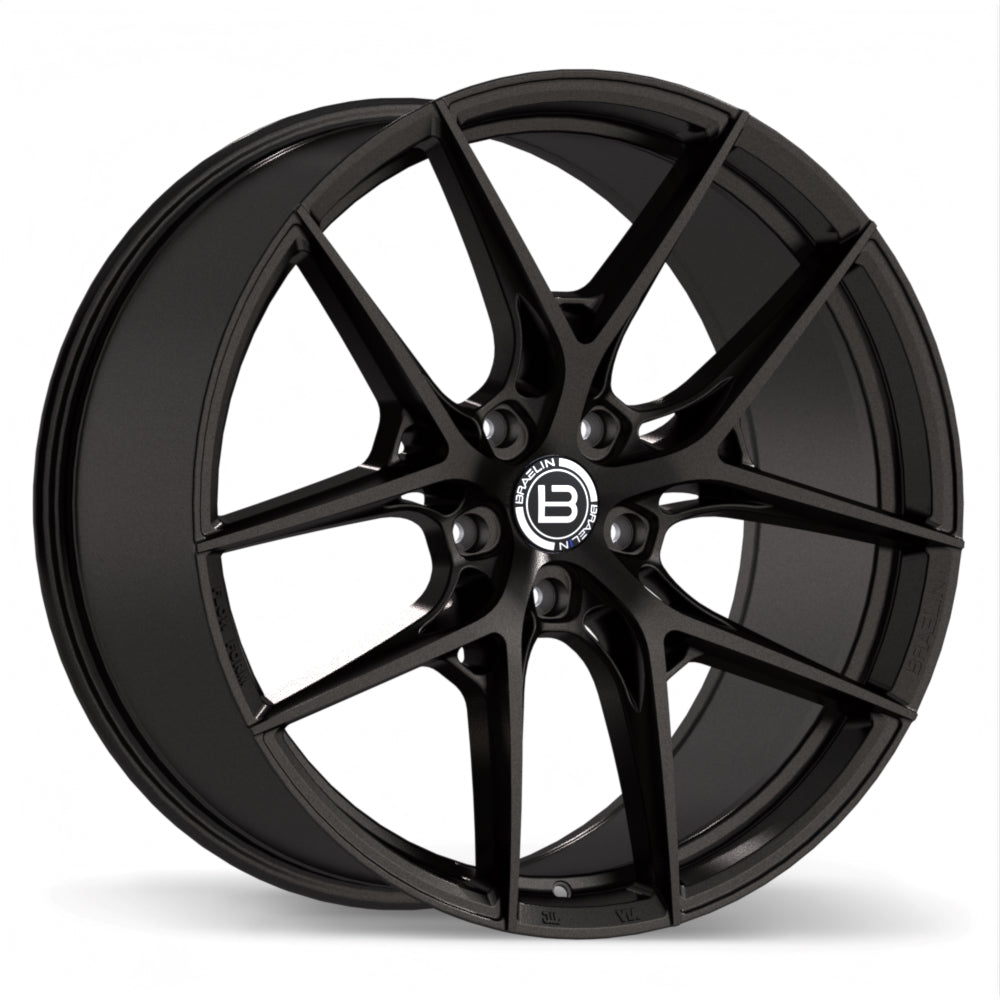 Braelin BR14 Satin Black Anthracite 22x9.5 +35 5x112mm 66.6mm - Wheelwiz