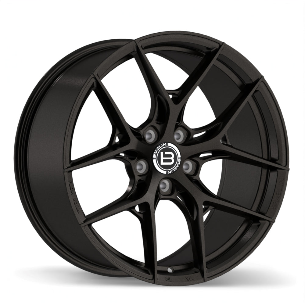 Braelin BR14 Satin Black Anthracite 19x9.5 +20 5x120mm 63.4mm - Wheelwiz