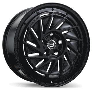 Braelin BR16 Matte Black with Gloss Black Lip 19x8.5 +25 5x130mm 67.1mm