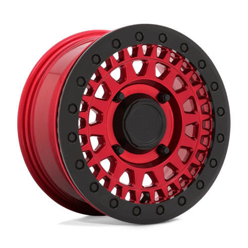 Black Rhino PARKER UTV BEADLOCK Candy Red W/ Black Bead Ring 15x7 +36 4x137mm 106.1mm - Wheelwiz