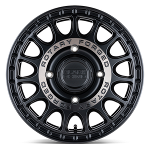 Black Rhino SANDSTORM UTV Semi Gloss Black W/ Mach Tint 15x7 +36 4x110mm 80.2mm - Wheelwiz