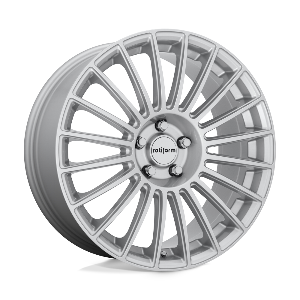 Rotiform R153 BUC Gloss Silver 18x8.5 +45 5x112mm 66.6mm - WheelWiz