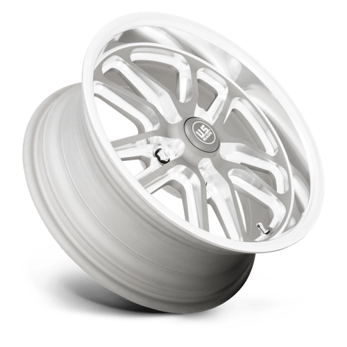 US MAG U130 BULLET Textured Gunmetal W/ Mill Edge 17x7 +1 5x120.65mm 72.6mm - Wheelwiz