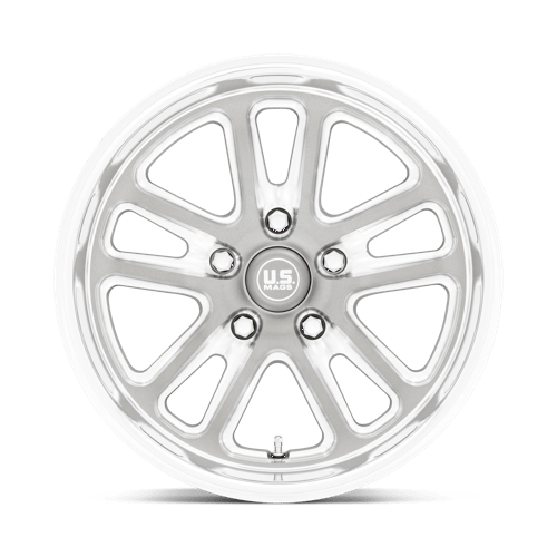 US MAG U130 BULLET Textured Gunmetal W/ Mill Edge 17x8 +1 5x114.3mm 72.6mm - Wheelwiz