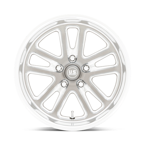 US MAG U130 BULLET Textured Gunmetal W/ Mill Edge 18x8 +1 5x114.3mm 72.6mm - Wheelwiz