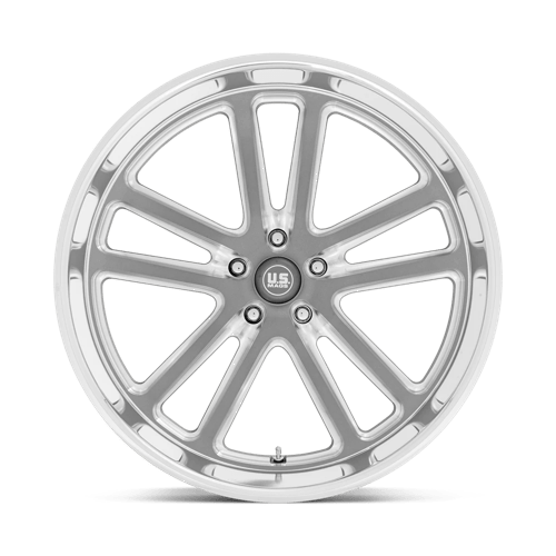 US MAG U130 BULLET Textured Gunmetal W/ Mill Edge 24x9 +1 5x120.65mm 72.6mm - Wheelwiz