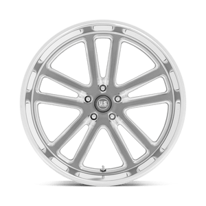 US MAG U130 BULLET Textured Gunmetal W/ Mill Edge 24x9 +1 5x127mm 78.1mm - Wheelwiz
