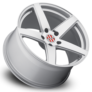 Victor Equipment BADEN Silver W/ Mirror Cut Face 22x10.5 +56 5x130mm 71.5mm - Wheelwiz