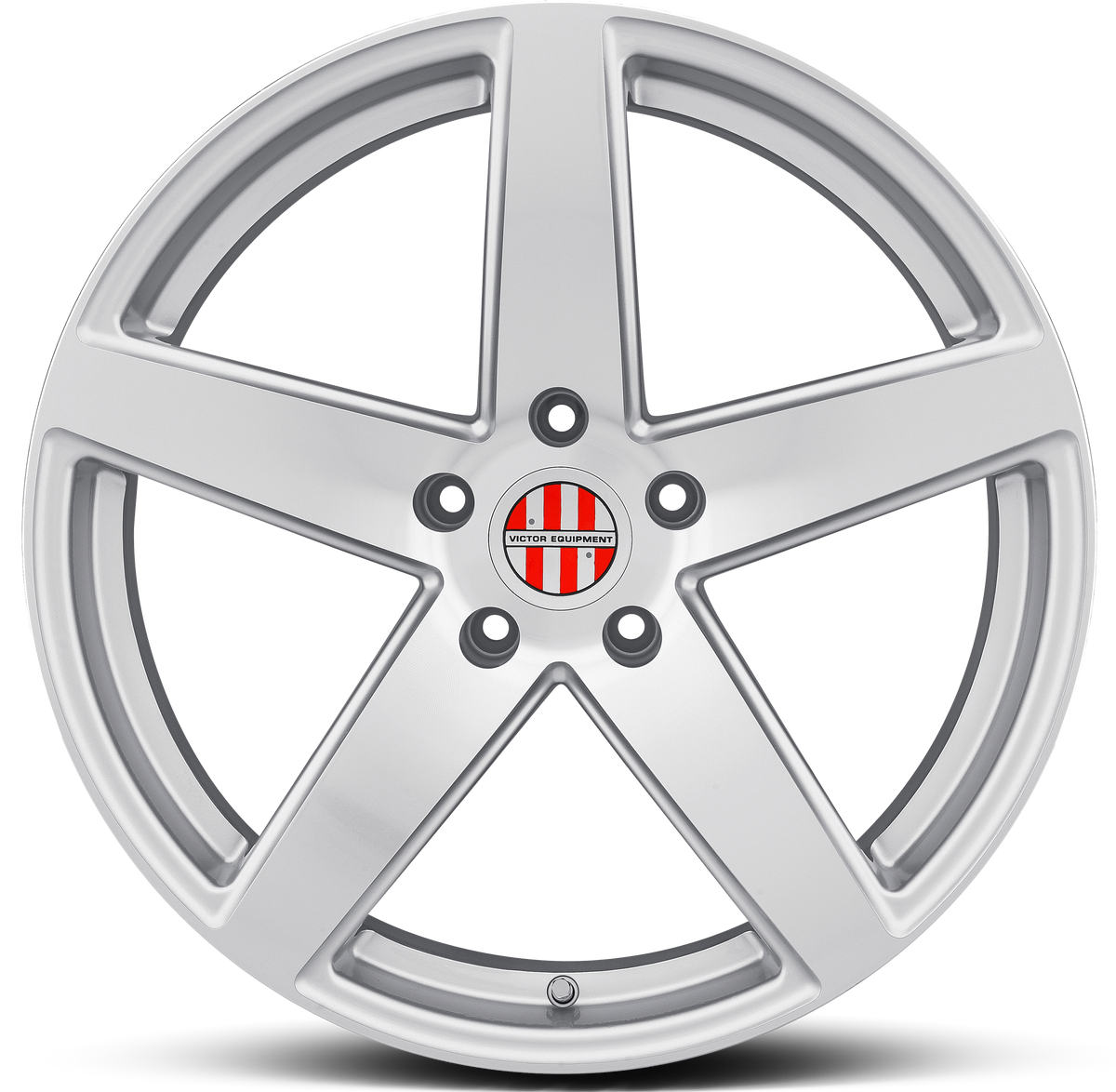 Victor Equipment BADEN Silver W/ Mirror Cut Face 22x10.5 +56 5x130mm 71.5mm - Wheelwiz