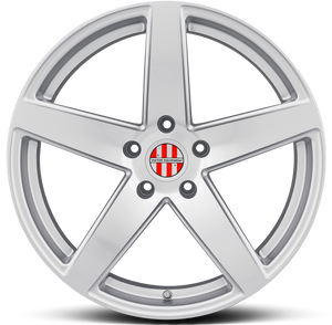 Victor Equipment BADEN Silver W/ Mirror Cut Face 22x10.5 +56 5x130mm 71.5mm - Wheelwiz