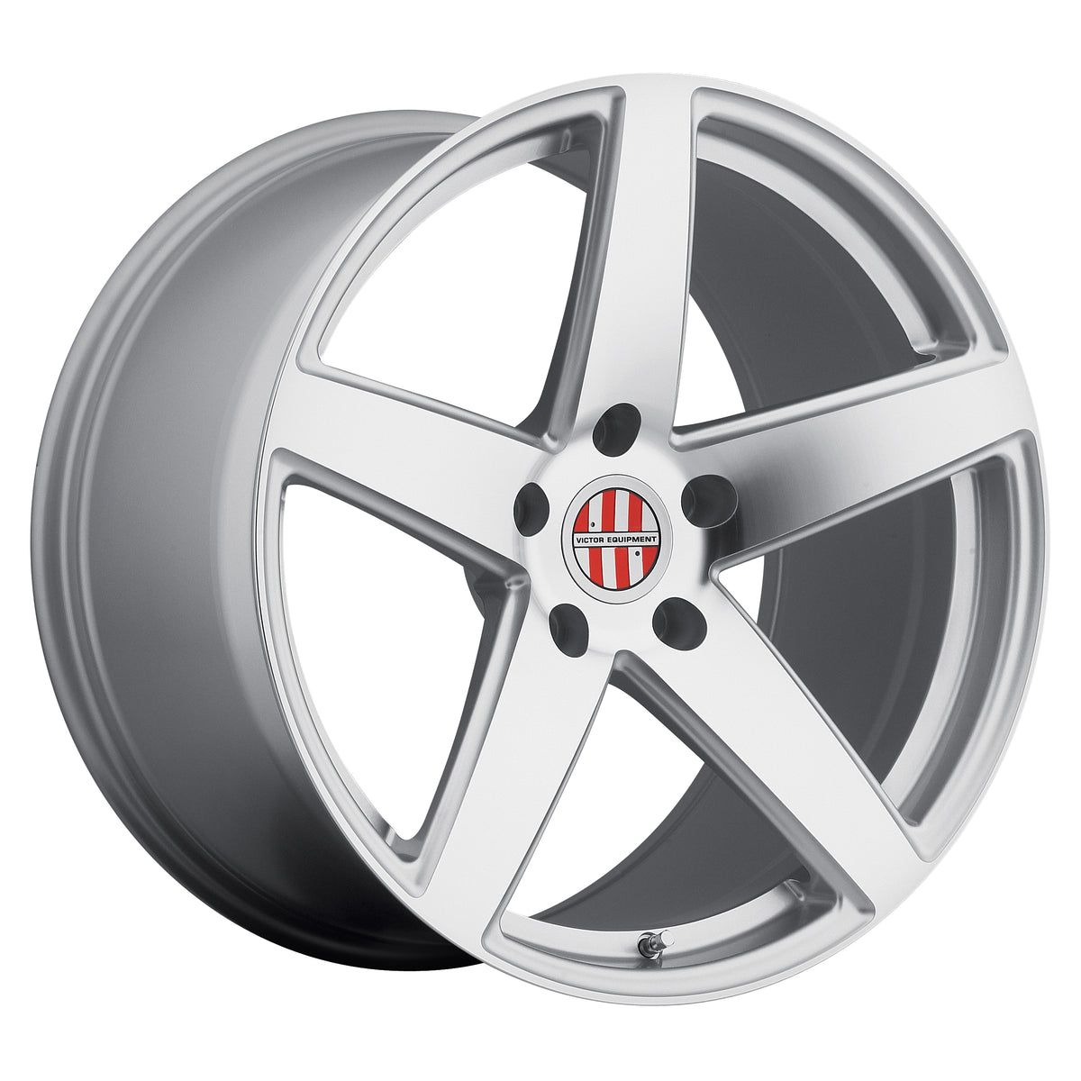 Victor Equipment BADEN Silver W/ Mirror Cut Face 22x10.5 +56 5x130mm 71.5mm - Wheelwiz