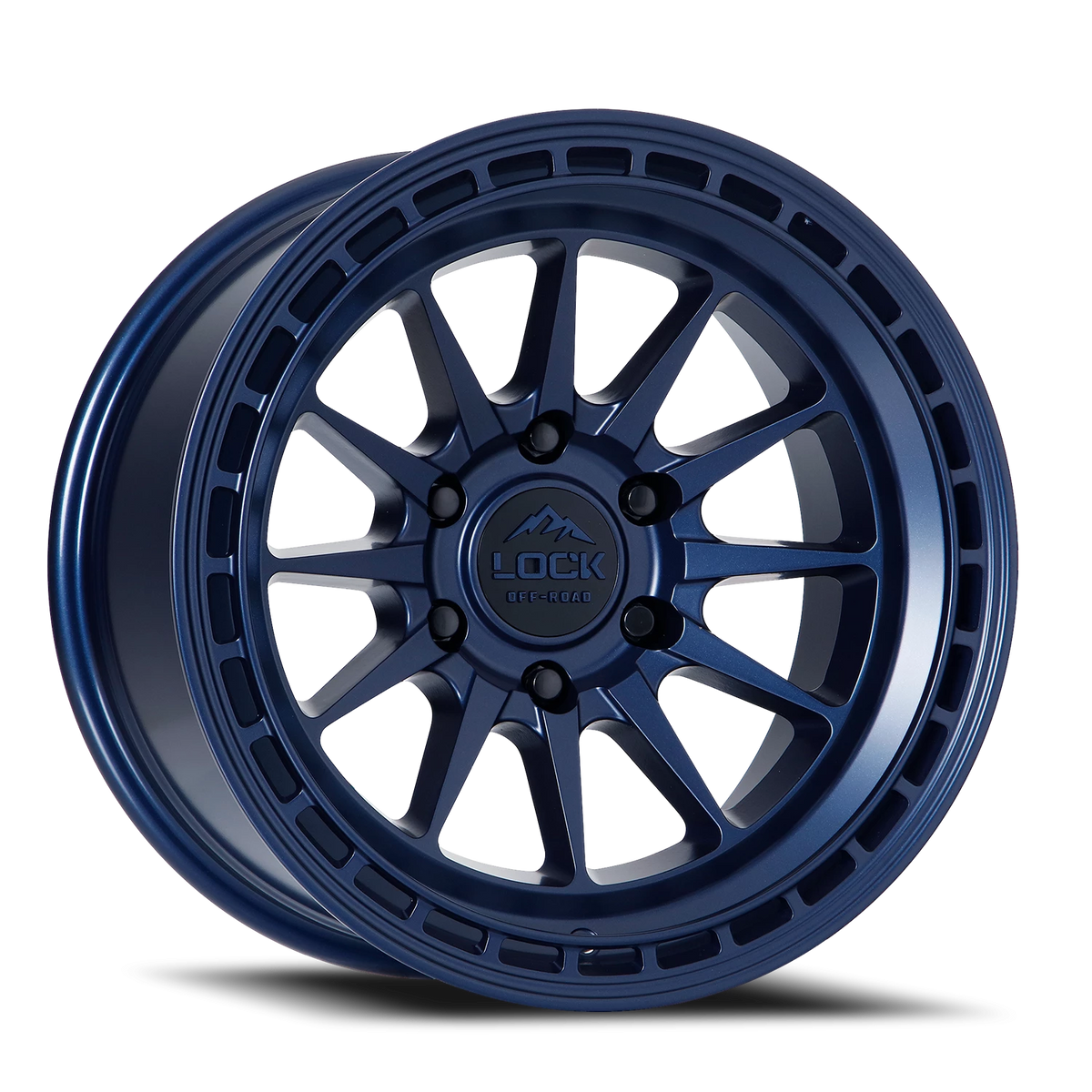 Lock Offroad Baja Matte Blue 17x9 0 5x127mm 71.5mm