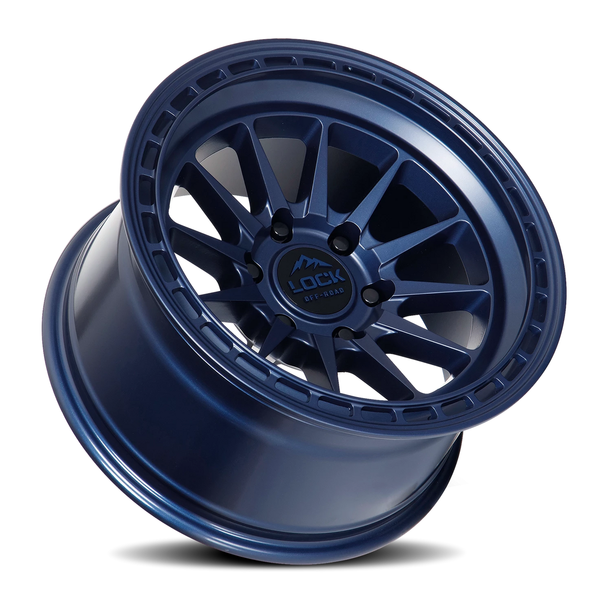 Lock Offroad Baja Matte Blue 17x9 +12 5x127mm 71.5mm