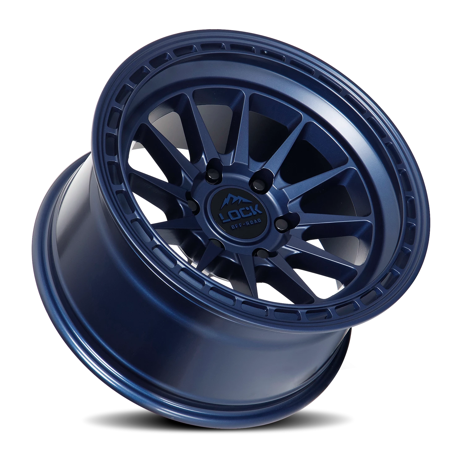 Lock Offroad Baja Matte Blue 17x9 0 5x127mm 71.5mm - Wheelwiz