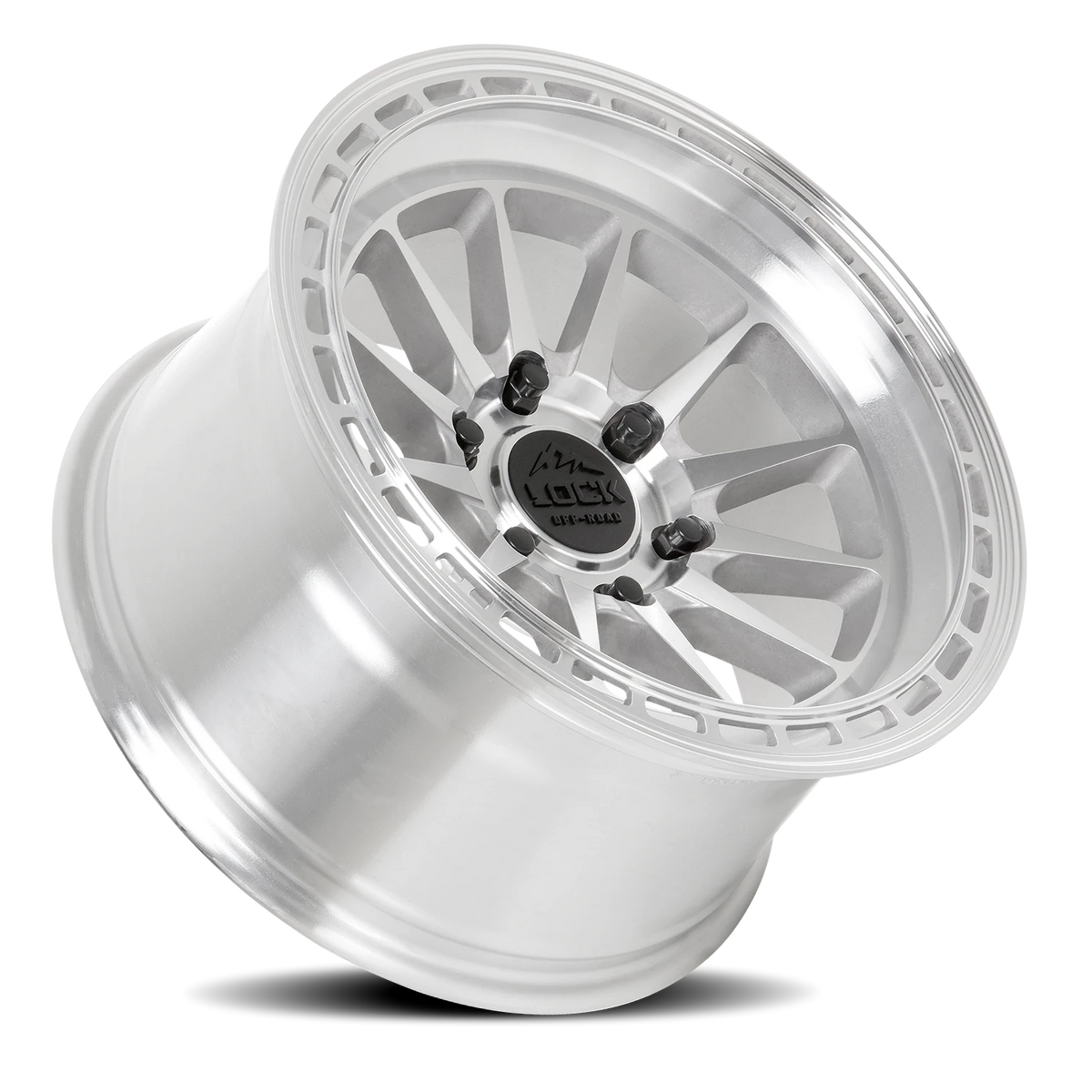 Lock Offroad Baja Machined Silver W/ Clear Coat 17x9 0 5x127mm 71.5mm