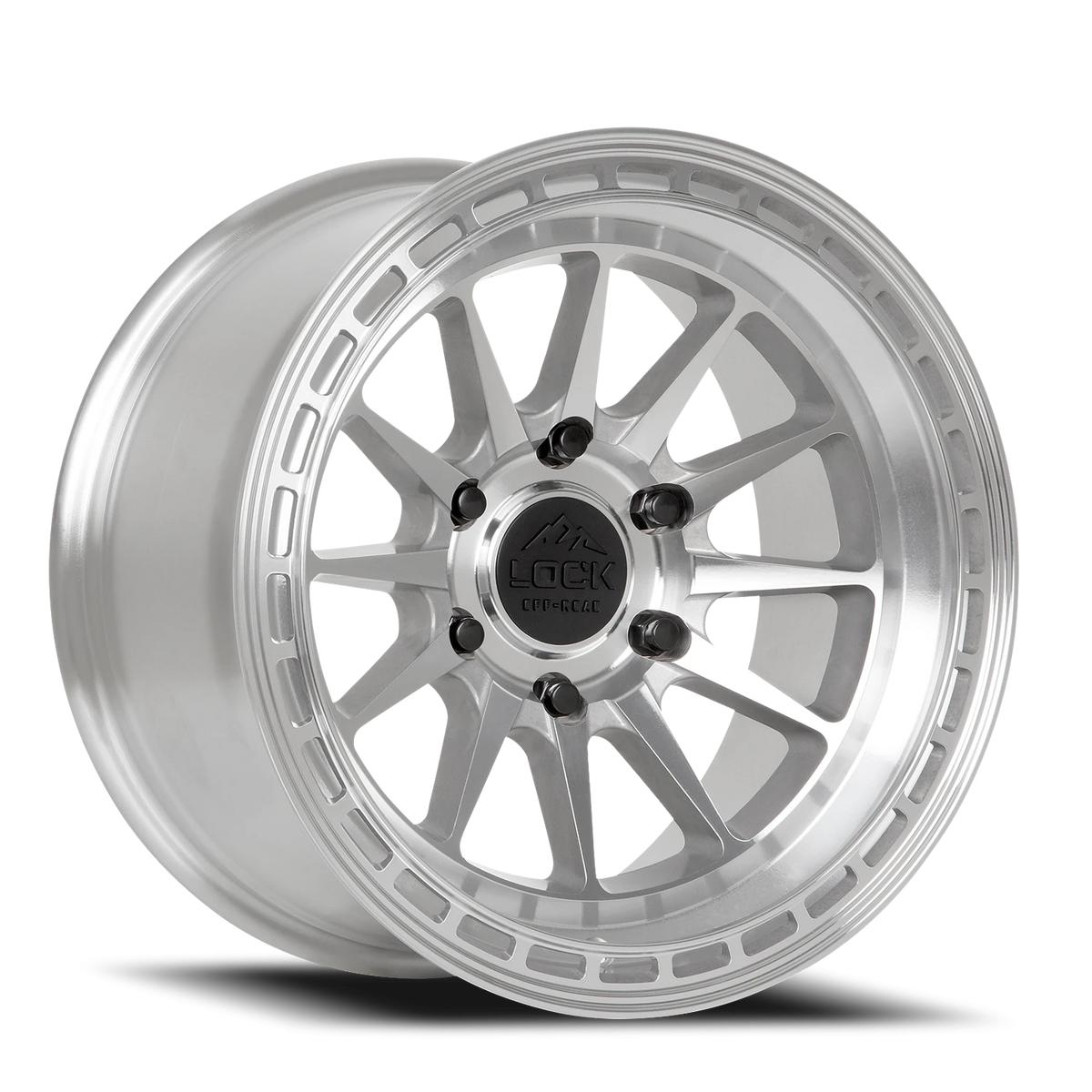 Lock Offroad Baja Machined Silver W/ Clear Coat 17x9 0 6x139.7mm 106.2mm