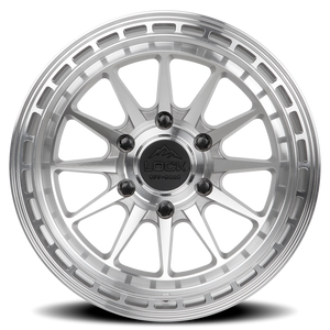 Lock Offroad Baja Machined Silver W/ Clear Coat 17x9 -12 6x135mm 87.1mm
