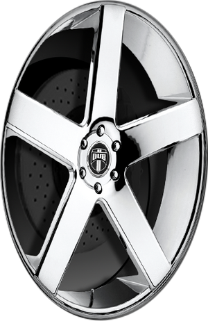 DUB S115 BALLER Chrome Plated 24x9 +15 5x120mm 72.6mm