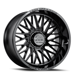 Lock Offroad Bandit Gloss Black 20x9 +1 5x127|5x139.7mm 87.1mm