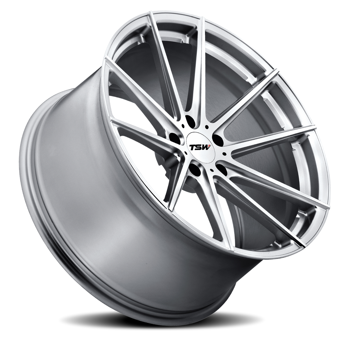 TSW BATHURST Silver W/ Mirror Cut Face 19x10.5 +27 5x114.3mm 76.1mm - Wheelwiz