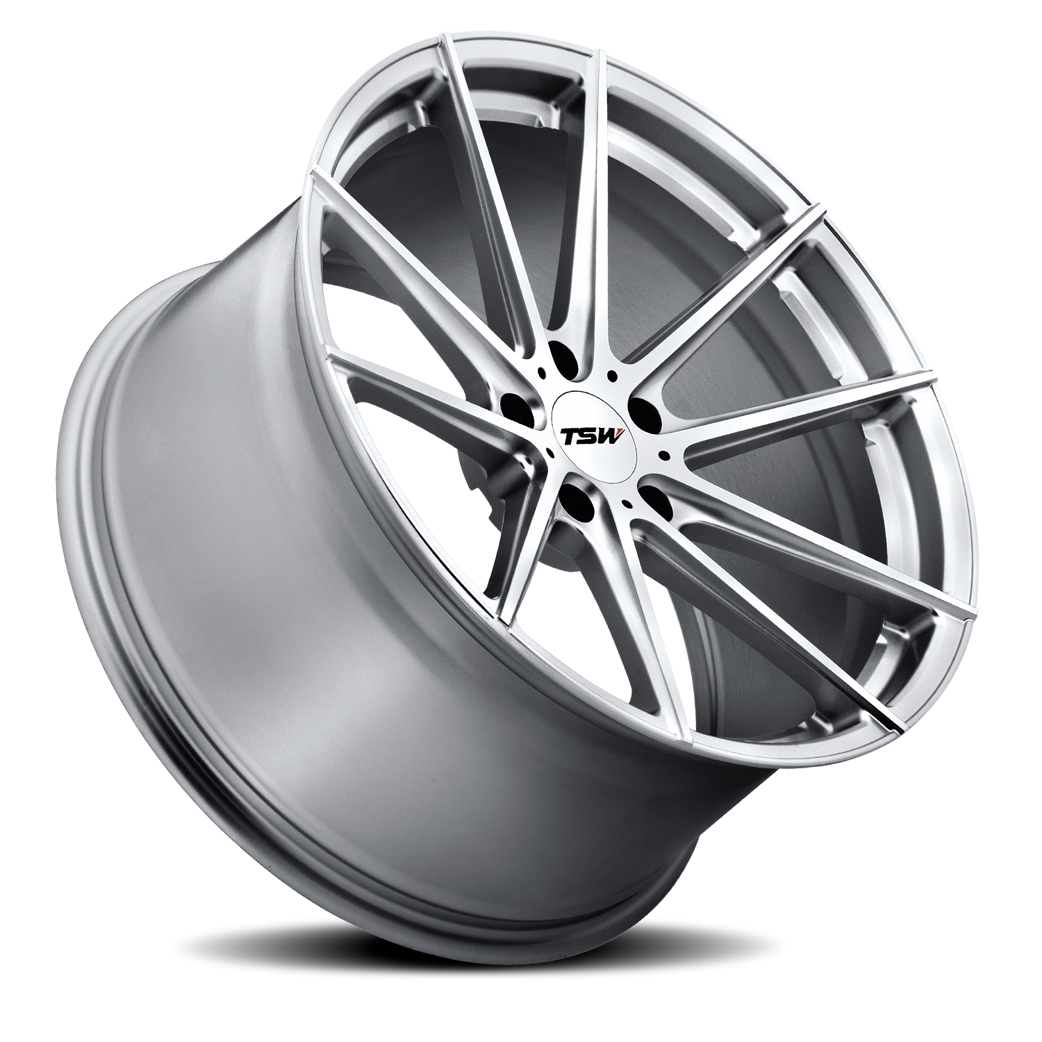 TSW BATHURST Silver W/ Mirror Cut Face 19x10.5 +27 5x114.3mm 76.1mm - Wheelwiz