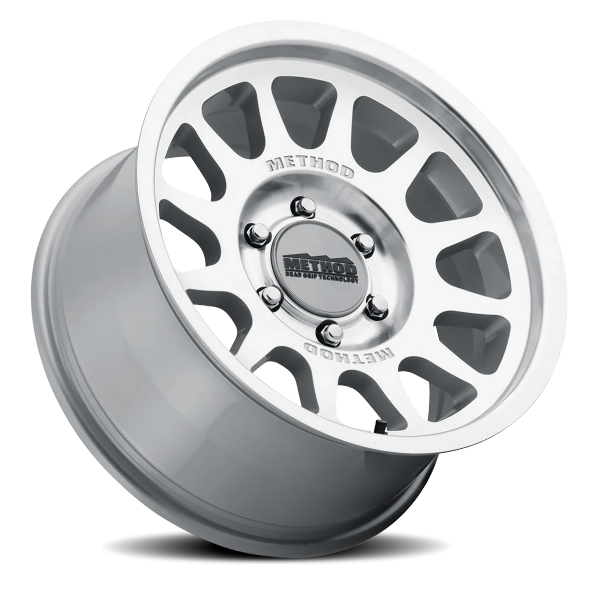 Method Race Wheels Bead Grip MR703 Machined Machined W/ Clear Coat 17x8.5 0 6x139.7mm 106.25mm