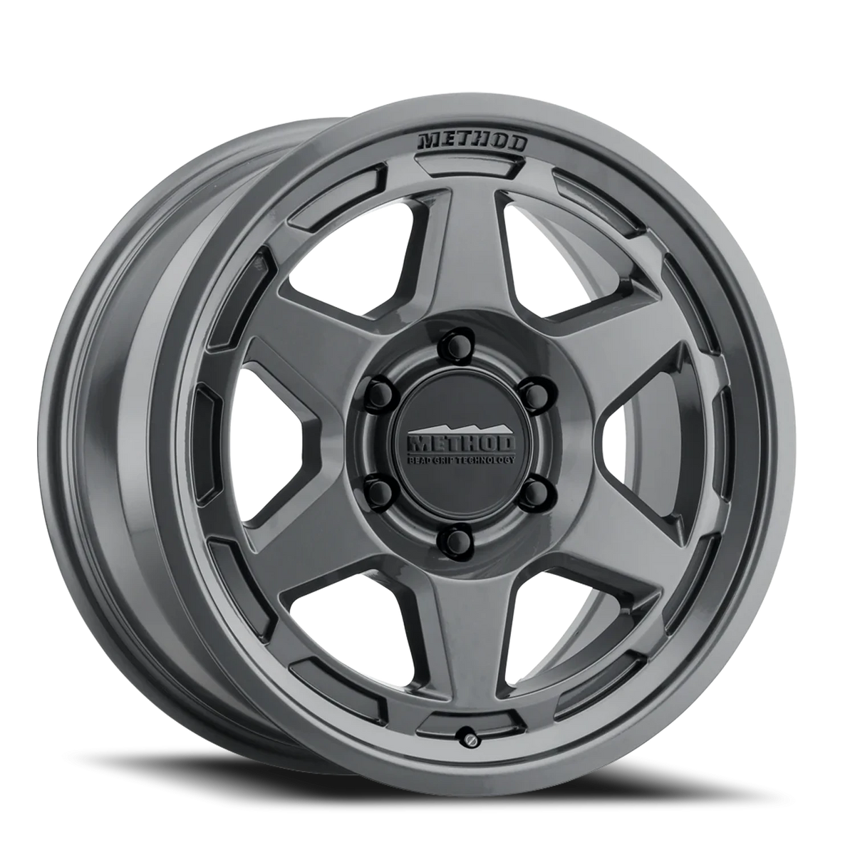 Method Race Wheels Bead Grip MR708 HD Gloss Titanium 18x9 +30 5x120mm 72.6mm - Wheelwiz