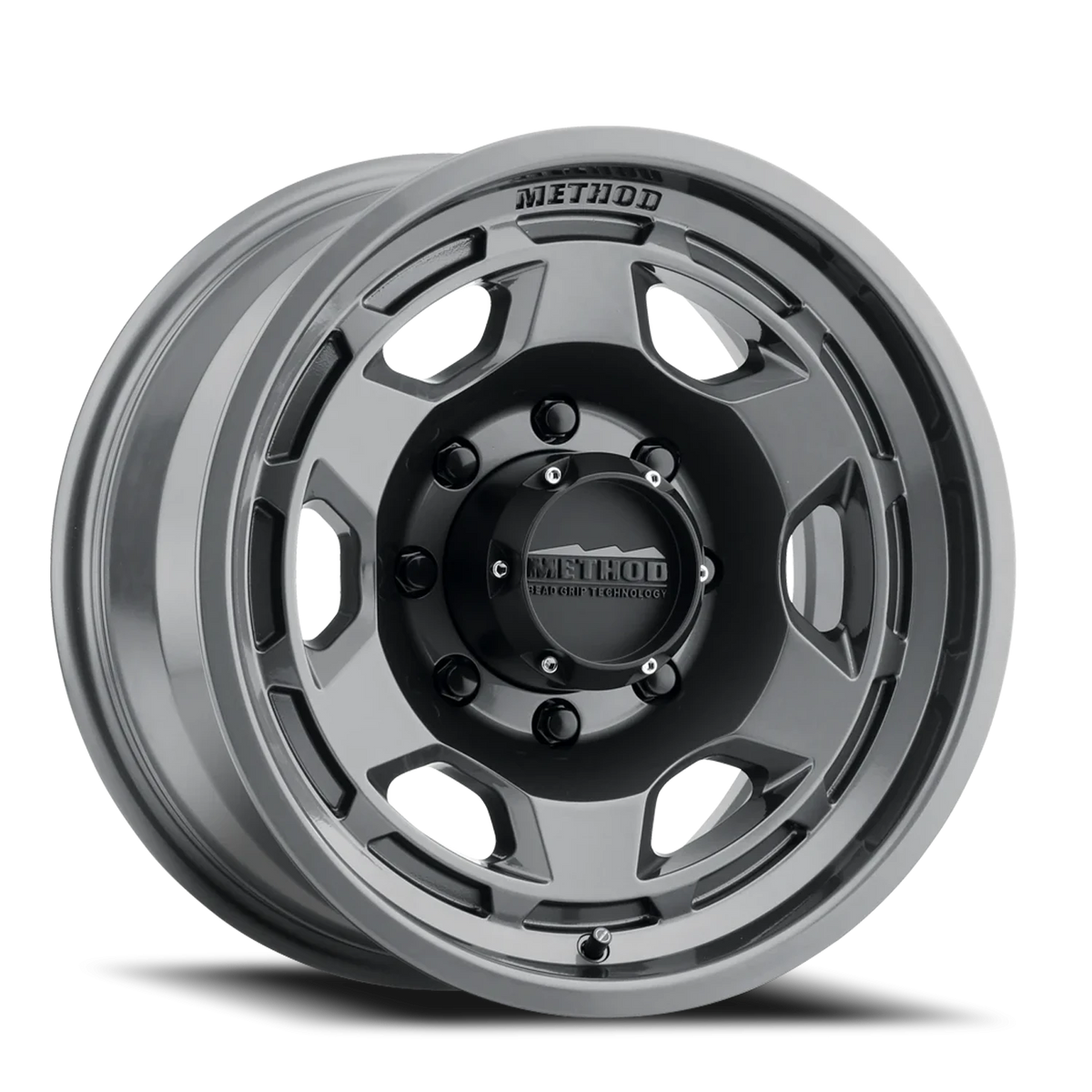 Method Race Wheels Bead Grip MR708 Gloss Titanium 18x9 +12 8x170mm 130.81mm